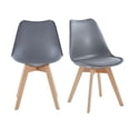 thumbnail image 2 of Set de 4 Sillas FRATELLO MUEBLES Esquivel Acolchonadas Tipo Eames Gris Oxford, 2 of 8