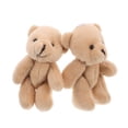 thumbnail image 2 of 2 mini osos de peluche para casa de muñecas, juguetes de peluche realistas, lindos llaveros de oso suave para niños, manualidades de cumpleaños, bodas, regalos de fiesta de Navidad, 2 of 8