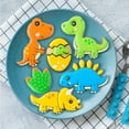 thumbnail image 4 of Cortador de Fondant Jadeshay Juego de 11 Cortadores de Dinosaurios Acero Inoxidable, 4 of 8
