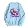 thumbnail image 4 of WEAIXIMIUNG Womens Sweatshirt Zip Up Pattern Funny Bohemian Cute Stay Garbage Oversized Hoodless Hoodie, 4 of 4