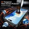 thumbnail image 5 of JiaheCover iPhone 17 Pro Max Case,Built-in Screen Protector Full Body Case Shockproof Transparet Back Mag-Safe Cover for iPhone 17 Pro Max,Black, 5 of 8