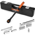 thumbnail image 1 of VEVOR Click Torque Wrench Set 3/8 Inch Drive 5-60 N.m/3.7-44.3 lbf.ft with Sockets, 1 of 9
