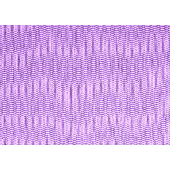 Ahgly Company Indoor Rectangle Abstract Purple Contemporary Area Rugs, 7' x 9'