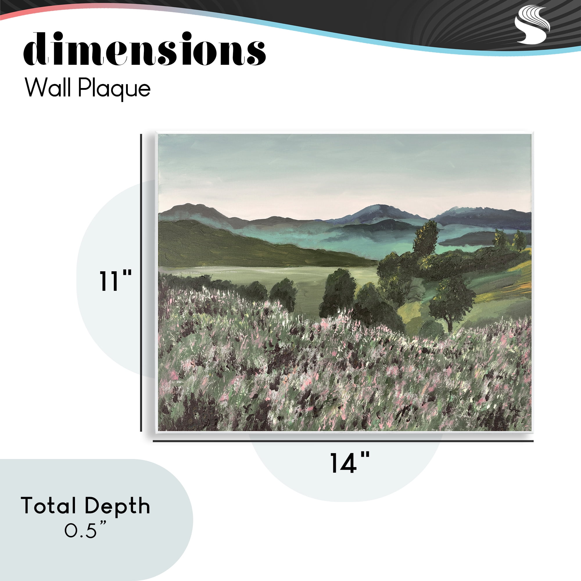 Stupell Industries Windblown Meadow Blooms Wall Plaque Art, design by Lee Ann Zirbes