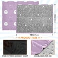 thumbnail image 4 of 70x55 Inches Glow in The Dark Blanket Cozy Throw Camping Blankets for Home and Outdoor Use Cute Pastel Ghost and Bows, 4 of 8