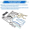 thumbnail image 4 of Unique Bargains 1Set Kit de Cadena de Tiempo para Chevrolet Trax 2015-2021 Junta de Metal de Sellado Duradera Tono Plateado Sello de Engranaje de Tensión de Cadena, 4 of 7