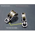36/52/75mm Metal Sheave Zinc Alloy Fixed Pulley Crown Block And Tackle