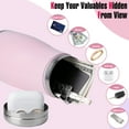 thumbnail image 6 of 20oz Hidden Safe Water Bottle, Stainless Steel Secret Bottle with Hidden Compartment, Keeps Your Valuables Safe like Money, Keys, and Jewelry-Pink, 6 of 7