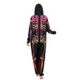 thumbnail image 4 of SILVERCELL Halloween Matching Family Pajamas Sets Parent-Child Hooded Skeleton Jumpsuits Holiday Pjs Sleepwear For Adult/Kid/Baby, 4 of 8