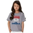 thumbnail image 3 of I Paused My Game For America Joke Crewneck T Shirts Boy Girl Teen Brisco Brands XS, 3 of 6