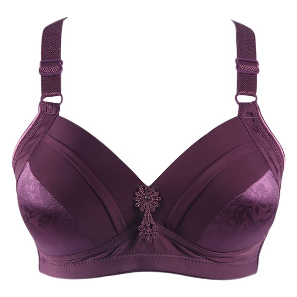 Wolfast Bras for Women Fashion Printed Bra Wire Free Underwear One-Piece Bra Everyday Underwear Bras for Women