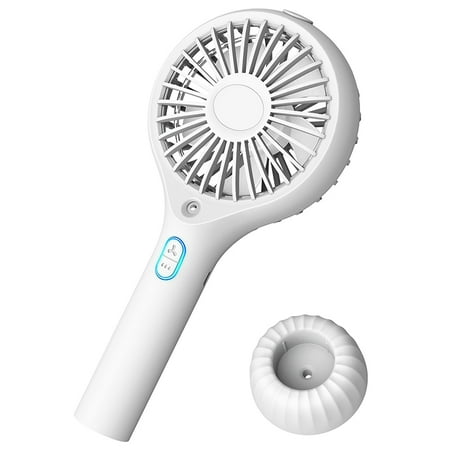 

Handheld Fan 2000MAh USB Rechargeable Spray Cooling Humidifier White