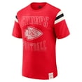 thumbnail image 2 of Men's Darius Rucker Collection by Fanatics  Red Kansas City Chiefs Football Stripe Sleeve T-Shirt, 2 of 6