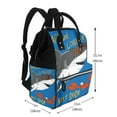 thumbnail image 2 of Easygdp Shark With Sunglasses and Lobste para Bolsa de Bebé de Gran Capacidad con Múltiples Bolsillos, Bolsa de Pañales para Padres, Bolsa de Viaje Organizada y Elegante, 2 of 6