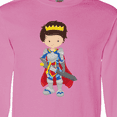 thumbnail image 4 of Inktastic Boy Prince, Knight In Shining Armor, Brown Hair Long Sleeve T-Shirt, 4 of 5