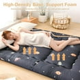thumbnail image 4 of Lovote 4" Thick Floor Mattress - Japanese Futon Tatami Pad, Roll-Up Sleeping Mat for Guest/Bedroom, 4 of 7