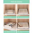 thumbnail image 3 of Organizadores Extraíbles para Armarios de Cocina, Cajones Inferiores con Guías Metálicas para un Deslizamiento Suave, Organizador Multiusos para Armarios de Baño y Dormitorio (una pieza), 3 of 4
