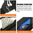 thumbnail image 3 of Waterproof work sports mobile phone waist bag Running fashionable small men's bag-black, 3 of 5