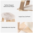 thumbnail image 2 of Unipaws Pyramid Cat Tree, 5-Level Wooden Cat Ladder, Sturdy Tall Cat Climbing Tower with Cozy Hammock, 2 of 7