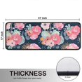 thumbnail image 5 of Kitchen Rugs Sets Of 2,Pioneer Flower Floral Print Pattern Anti Fatigue Kitchen Mat Rugs Non Slip Washable,Decorative Kitchen Floor Mats for Kitchen,Sink,Laundry,17"x47"+17"x47", 5 of 5