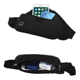 thumbnail image 2 of Riñonera Deportiva Elástica E Impermeable Unisex Para Correr Negro, 2 of 5