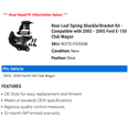 thumbnail image 2 of Rear Leaf Spring Shackle/Bracket Kit - Compatible with 2003 - 2005 Ford E-150 Club Wagon 2004, 2 of 2