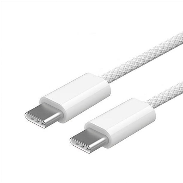 Para Apple 15 Macaron línea de datos carga rápida línea de datos trenzada línea de carga