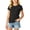 53#Black, variant on Kids' Quick Dry Solid Crew Neck Shirt Short Sleeve Casual School Shirt Clothing