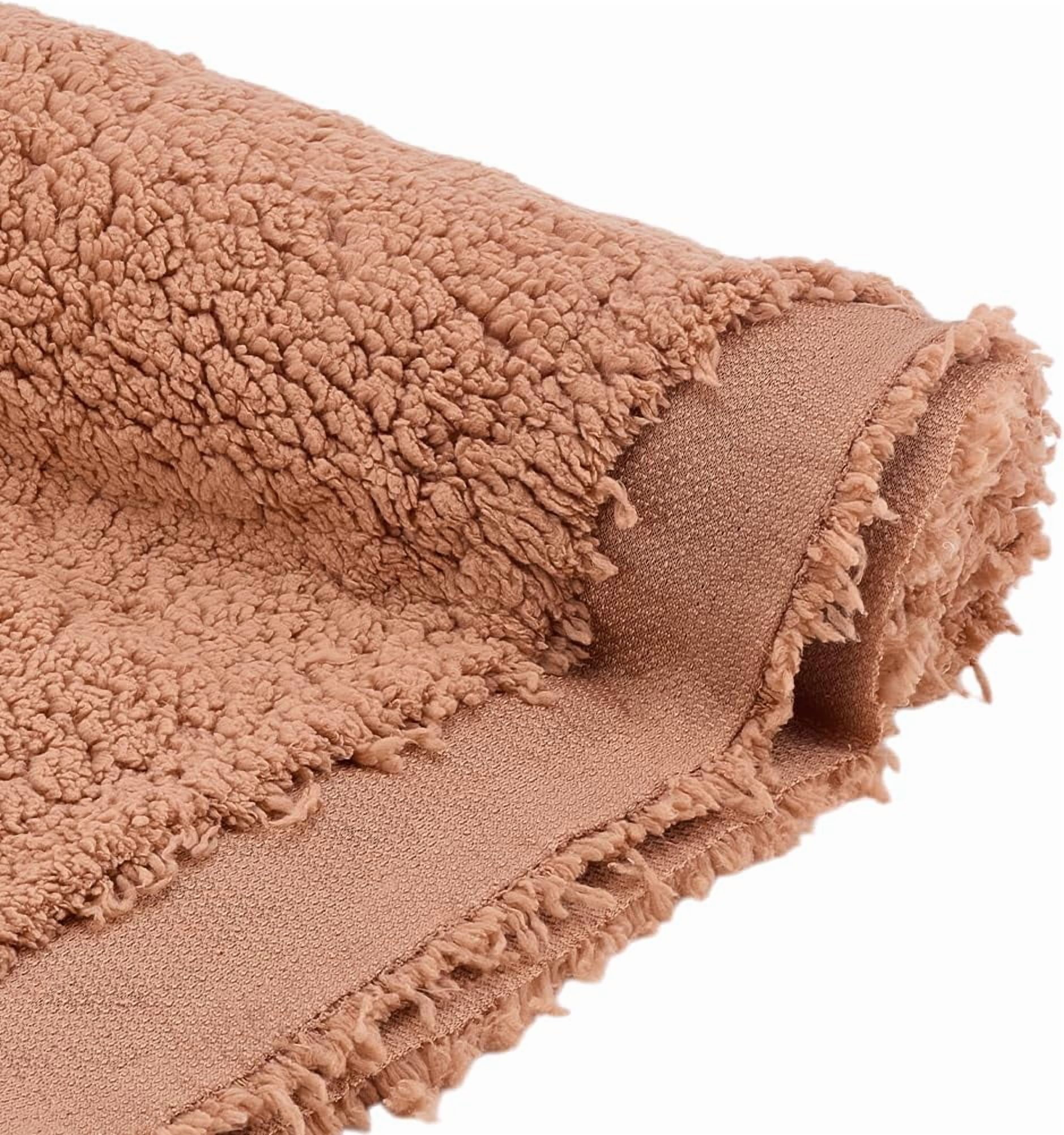 Black Plush Fabric 59 Inch Wide Lambs Wool Fabrics Fur Craft Fabric Sherpa Fleece Fabrics for DIY Craft Sewing Projects Costume Coats Blankets 1 Yard