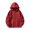 Red, variant on HNMKIU Unisex Full Zip Hoodie Double Sided Zipper Casual Loose Fit Long Sleeve Jacket Street Style Outerwear Light Yellow,M