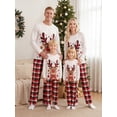 thumbnail image 6 of Family Christmas Pajamas Matching Set Classic Reindeer Long Sleeve Sleepwear set with Dog, 6 of 10