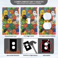 thumbnail image 3 of Yayeee Toggle Light Switch Wall Plate 1-Gang 4.5"x2.7" Home Decorative Outlet Cover, Colorful Birds Pattern, 3 of 7