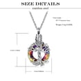 thumbnail image 2 of Tree of Life Urn Necklace for Ashes Eternity Crystal Tree of Life Necklace for Women Valentines Day Anniversary Birthday Mothers Day Gifts for Her w/Funnel Filler, 2 of 9