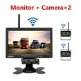 thumbnail image 2 of Wireless Truck Rear View Camera 18 Infrared Lights Night Vision For Trucks RV 7inch Car Monitor With Reverse Lmage System 12-24V ,Clear Night Vision, 2 of 7