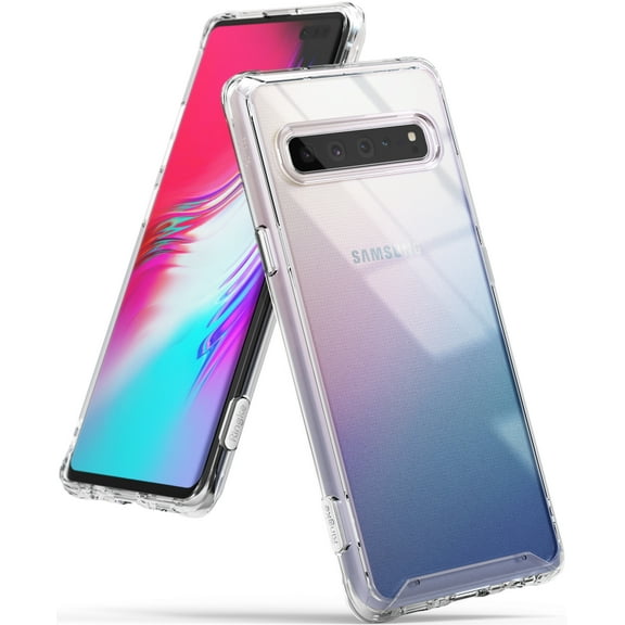 Ringke Fusion Case Compatible with Samsung Galaxy S10 5G, Transparent PC Back TPU Bumper Drop Protection Phone Cover - Clear