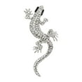 thumbnail image 5 of Kripyery Exaggerated Gecko Shape Brooch Shining Rhinestones Inlaid Pin Faux Silk Shawl Buckle Dress Badge Outfit Accessories, 5 of 8