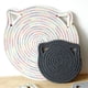 thumbnail image 2 of Posavasos de mesa con forma de oreja de gato única, tejido de hilo de algodón puro, almohadillas calientes para bebidas, juego de alfombrillas con aislamiento térmico absorbente Xemadio HMJM204-6, 2 of 6