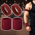 thumbnail image 4 of TOPTIE 4 Pcs Bicep Bands Wristbands Absorbent Sweatbands, Elastic Armband for Football Basketball Baseball Battle, 4 of 7