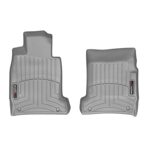 WeatherTech Custom Fit FloorLiners compatible with 2004-2013 Maserati Quattroporte - 1st Row (Driver & Passenger), Grey