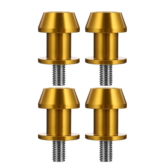 FONDOTIN Swingarm Spools Motorcycle Spools Sleek Golden 4Pcs