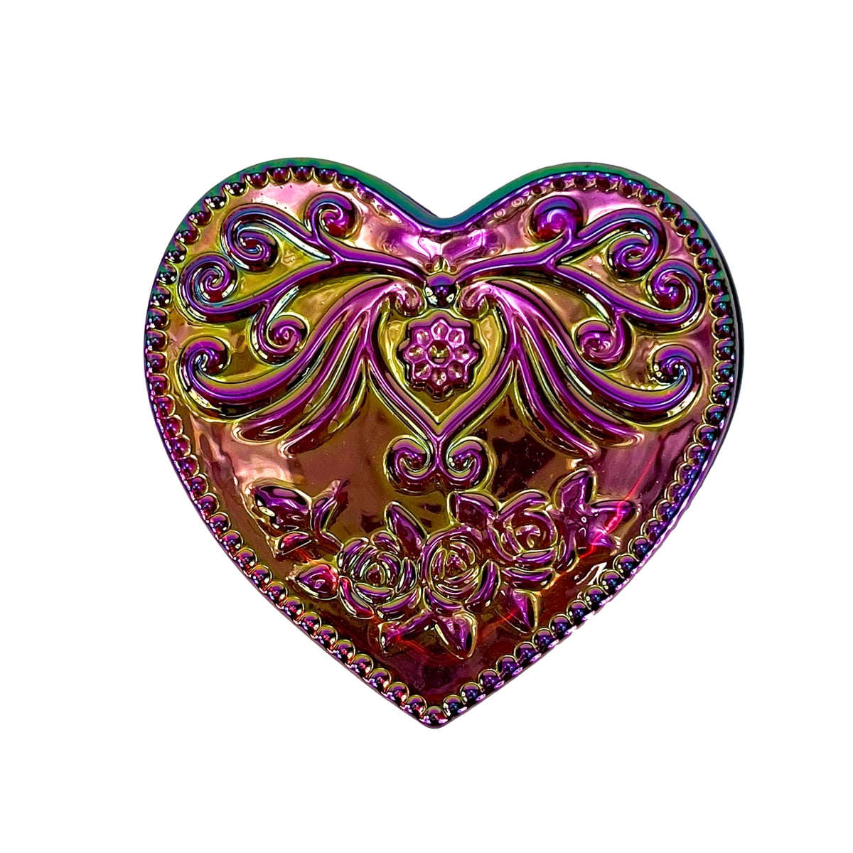 5 Oz. Corazon Iridescent Ruby Heart-Shape Empty Candle Making Jar Candle Vessels For DIY Candle-Making Projects (Box of 12) FREE SHIPPING