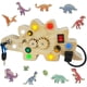 thumbnail image 1 of Tabla ocupada para niños pequeños, juguetes Montessori para bebés de 1 a 3 años, tabla ocupada de madera con luz LED, juguetes sensoriales de dinosaurios para niños pequeños, 1 of 5
