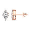 thumbnail image 2 of 6 Carat Marquise IGI Certified Lab Grown Diamond Solitaire Earrings | 14K Rose Gold FG VS Diamonds | Stud Earrings Friendly Diamonds, 2 of 6