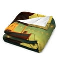 thumbnail image 3 of Anchor with Sailing Soft Cozy Warm, Lightweight And Plush Flannel Throw Blankets - Perfect for Couch, Bed, Travel, 3 of 8