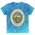 thumbnail image 2 of Minnesota Vintage Distressed State Flag All Over Youth T Shirt Multi YXL, 2 of 2