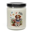 thumbnail image 3 of Brittany Spaniel Celebrates Spring and Enjoys a Happy Easter Soy Wax Candle Brittany Dog Lover Gifts Idea 9oz White Birch & Black Pepper Candle - 02001, 3 of 5
