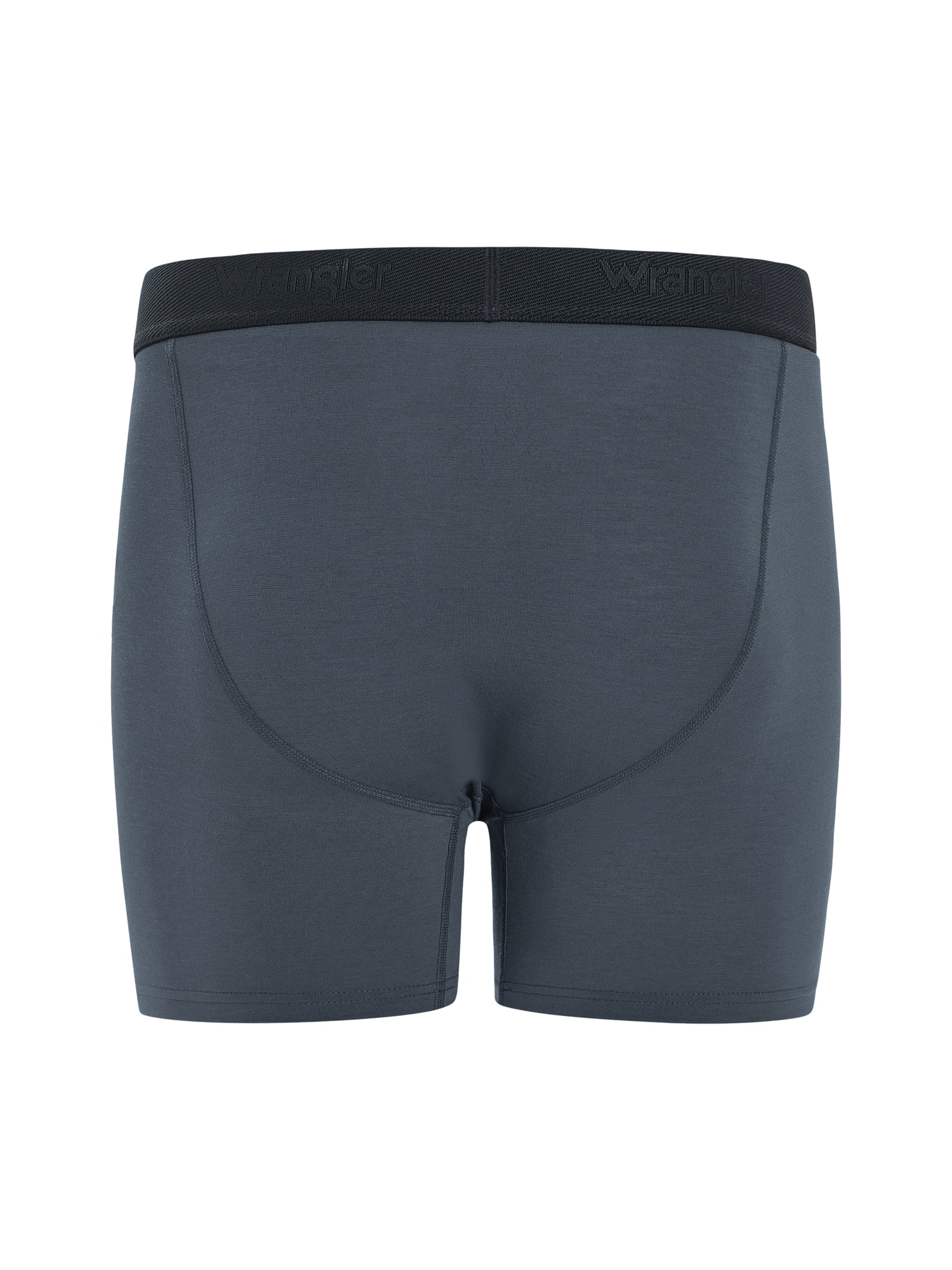 Wrangler Dry Flex 6" Wool Boxer Brief Men's Underwear, Medium, Turbulence/Titan/Coronet Blue, 3-Pack