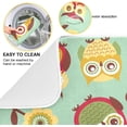 thumbnail image 2 of FREEAMG Dish Drying Mat Funny Owls Kitchen Dish Pads Super Absorbent Microfiber Dish Drying Rack Pads Safe Heat-resistant Kitchen Counter Mat,18x24 Inch, 2 of 7