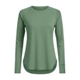 thumbnail image 5 of Dresfit Women's Rash Guard Crew Neck Uv Protection Sun Shirts Summer 2026 Long Sleeve Quick Dry Lightweight Fishing Tops Side Split Breathable Solid Shirts XL, 5 of 6