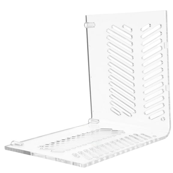OFFIGAM Clear Acrylic Aquarium Divider with Dual Hole Design for Sand Separation and Pump Board